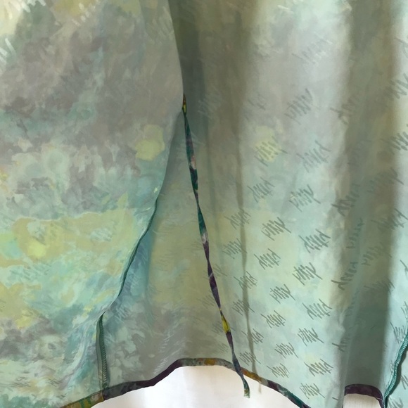 Yitty Sattin Pretty Mini Robe in Deep Sea Watercolor Size 2x - Picture 6 of 13